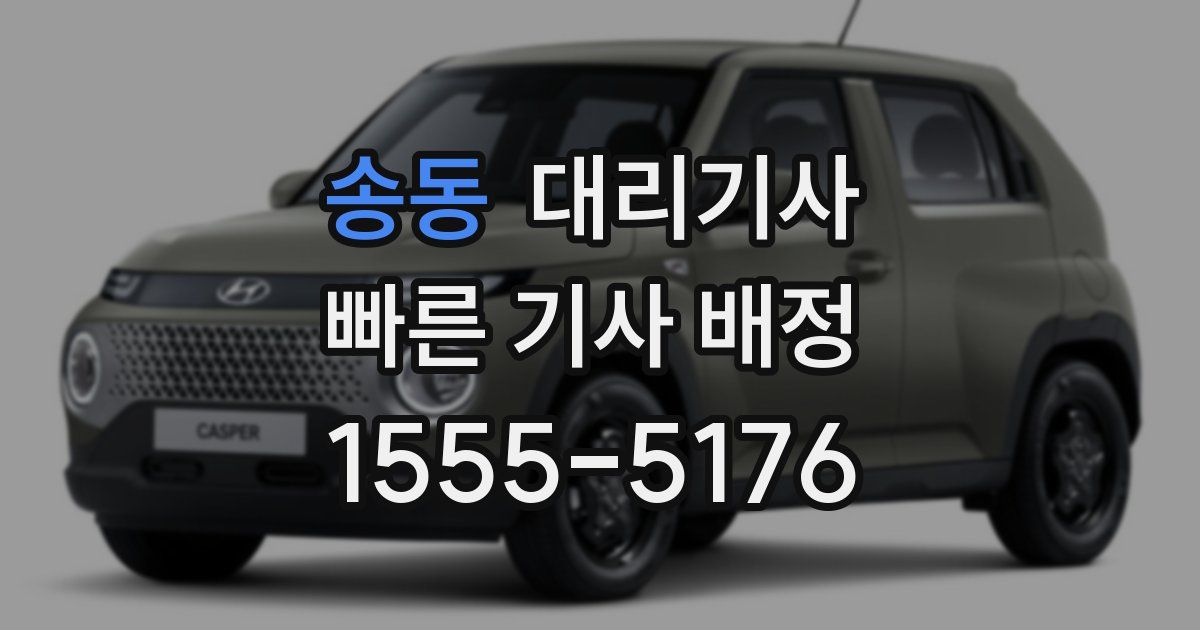 송동 대리기사