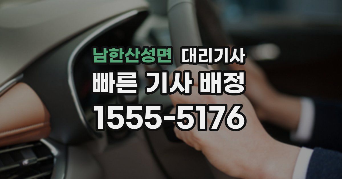 남한산성면 대리기사
