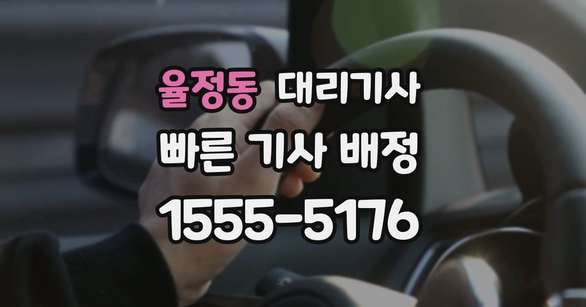율정동 대리기사