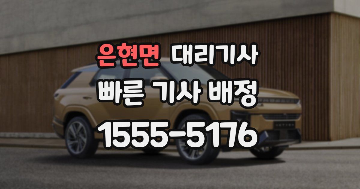 은현면 대리기사