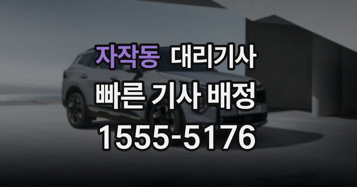 자작동 대리기사