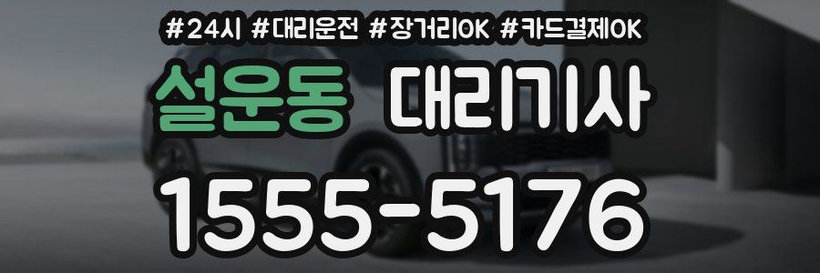 설운동 대리기사