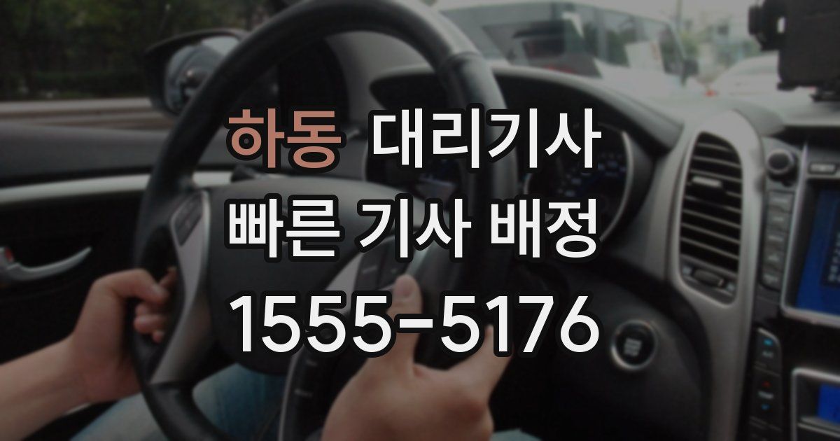 하동 대리기사