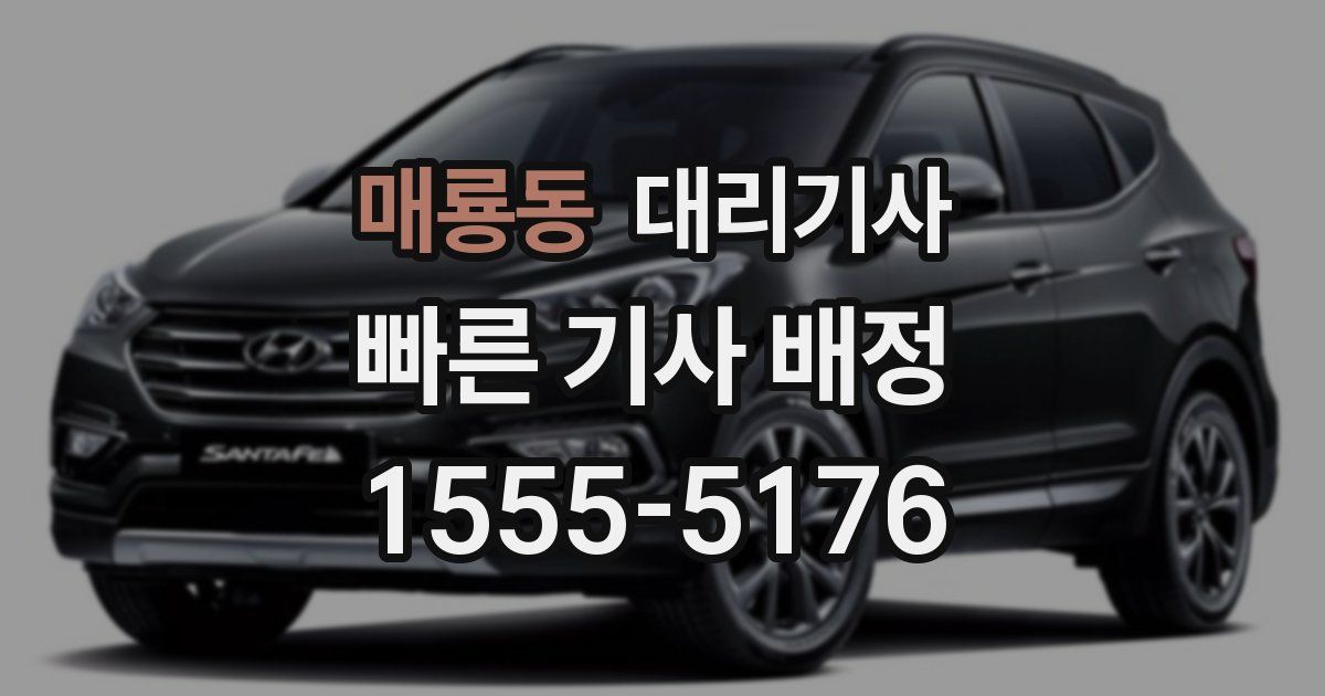 매룡동 대리기사