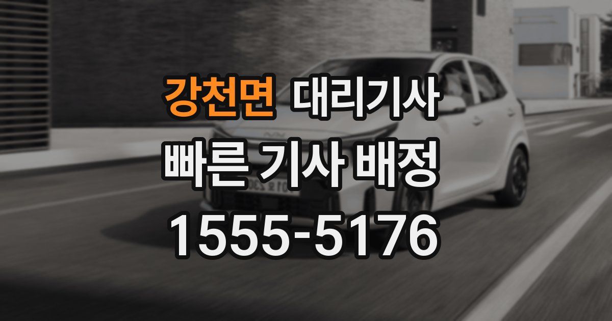 강천면 대리기사