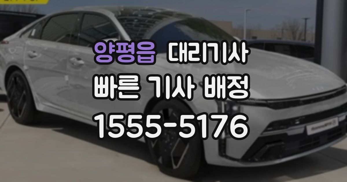 양평읍 대리기사