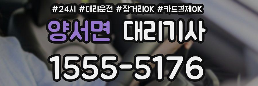 양서면 대리기사