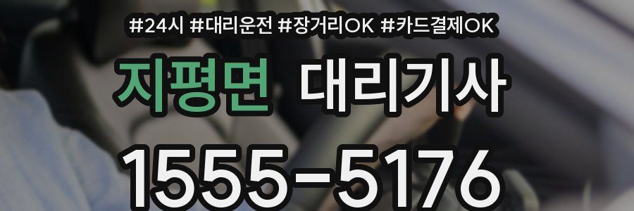 지평면 대리기사