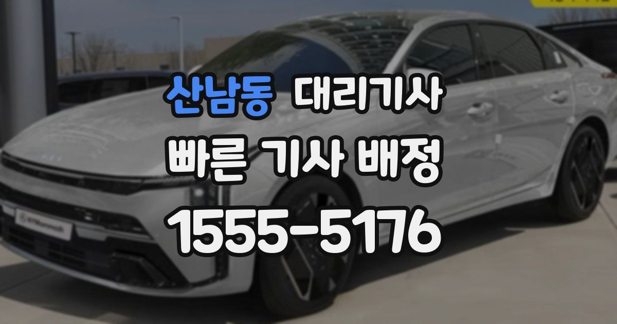 산남동 대리기사