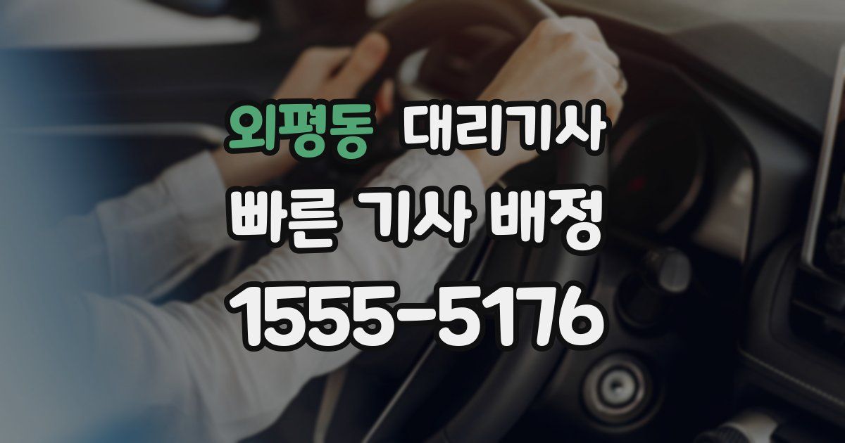외평동 대리기사