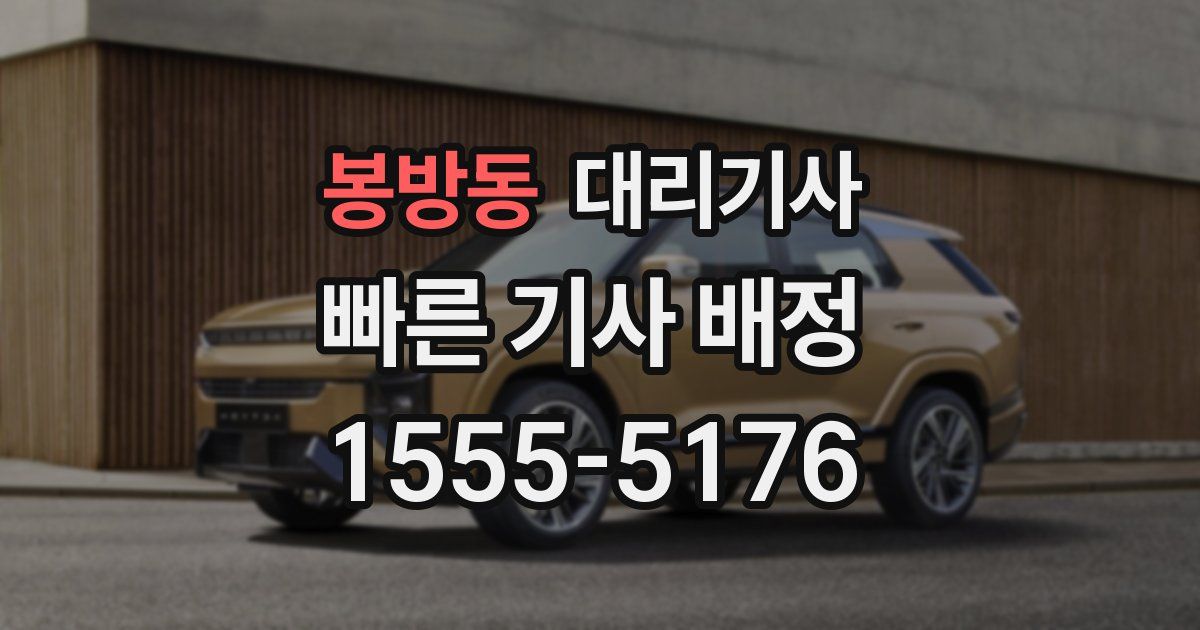 봉방동 대리기사