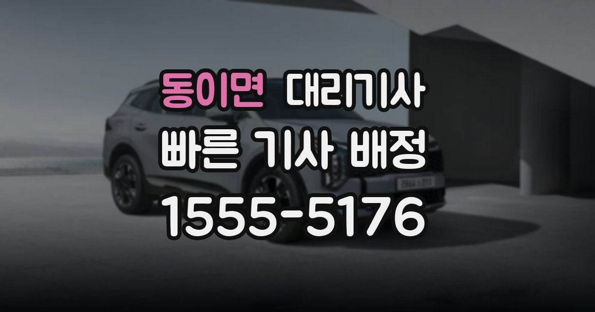 동이면 대리기사