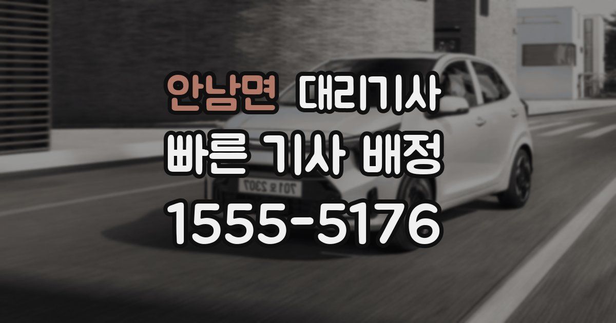 안남면 대리기사