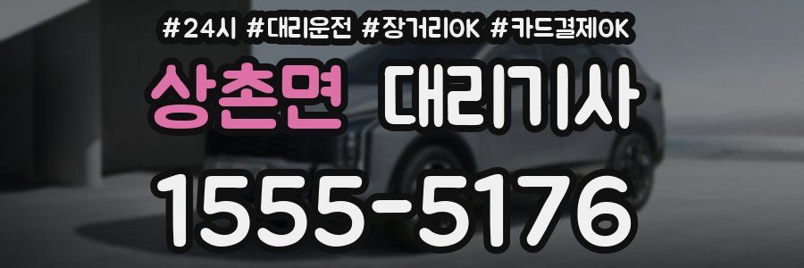 상촌면 대리기사