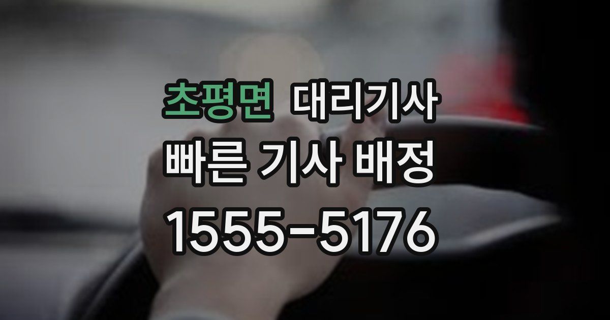 초평면 대리기사