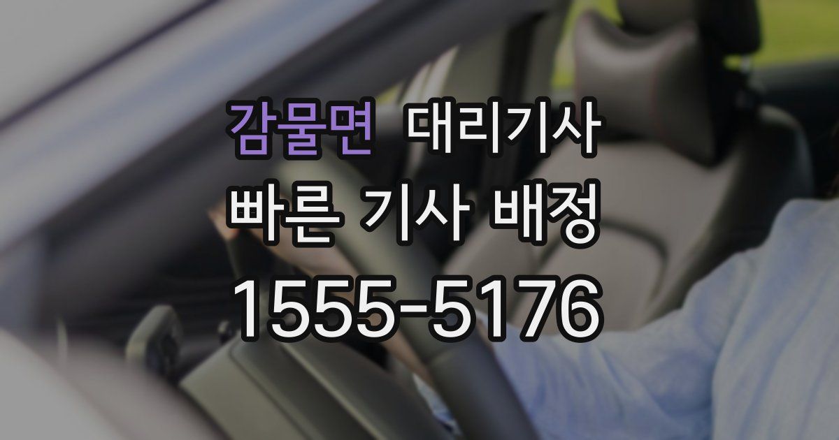 감물면 대리기사