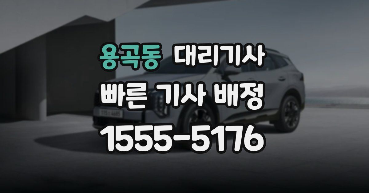 용곡동 대리기사