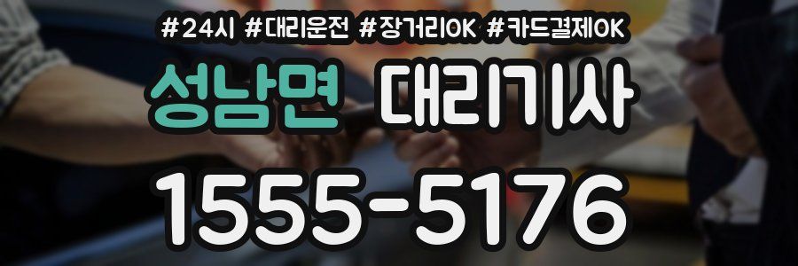 성남면 대리기사