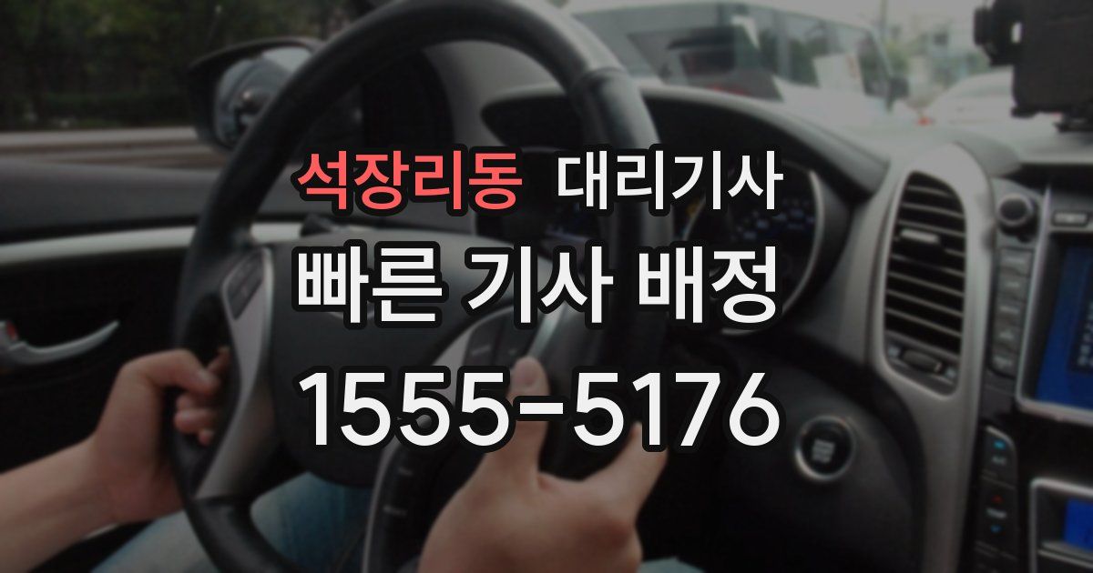 석장리동 대리기사