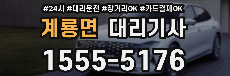 계룡면 대리기사