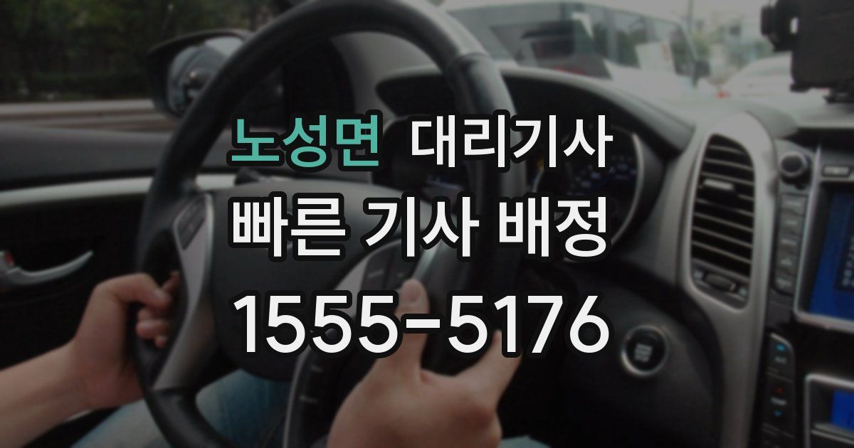 노성면 대리기사