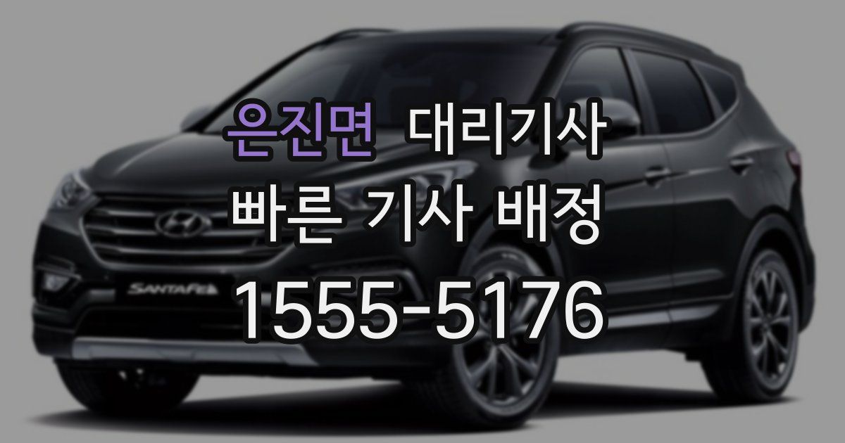 은진면 대리기사