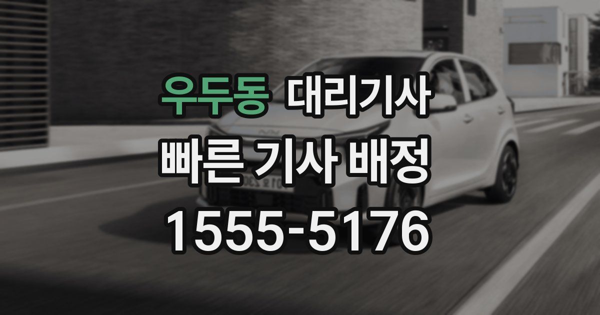 우두동 대리기사