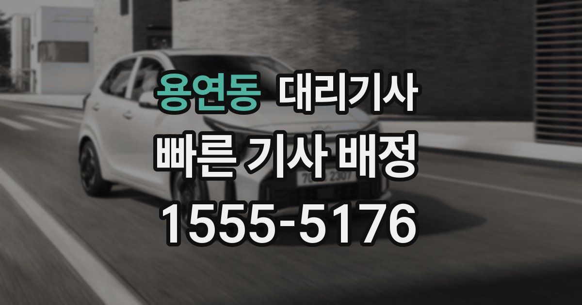 용연동 대리기사