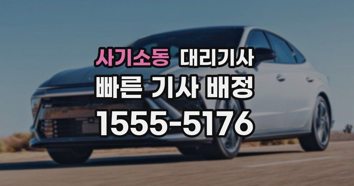 사기소동 대리기사