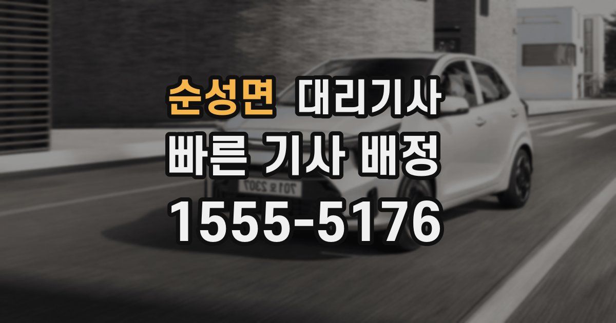 순성면 대리기사