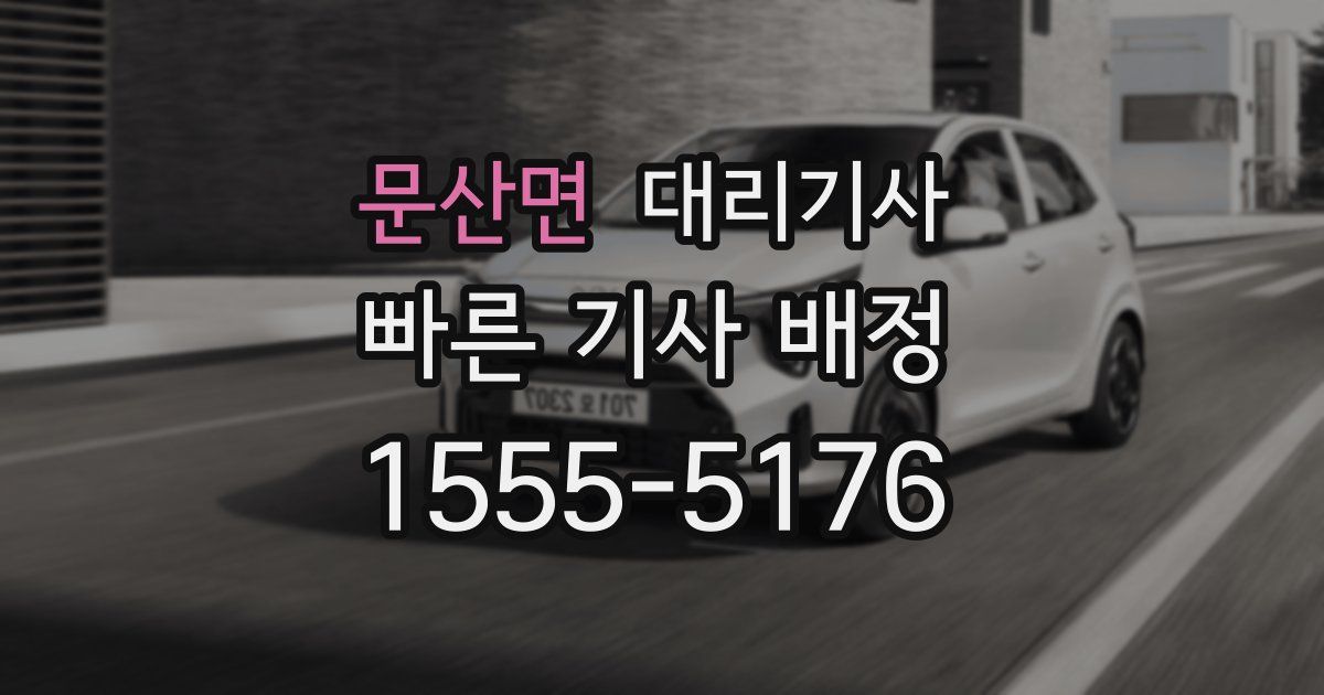 문산면 대리기사