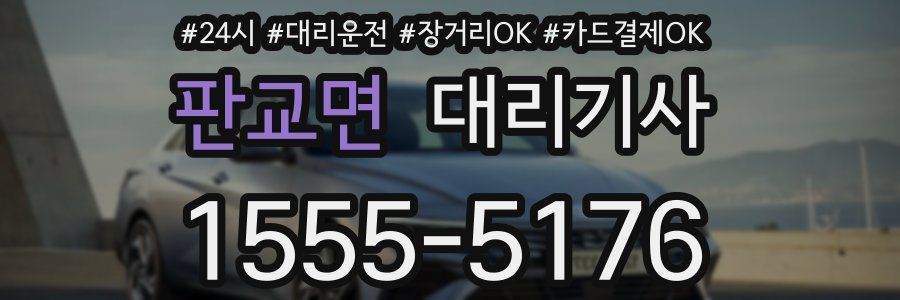 판교면 대리기사