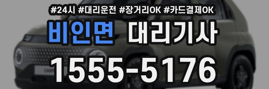 비인면 대리기사