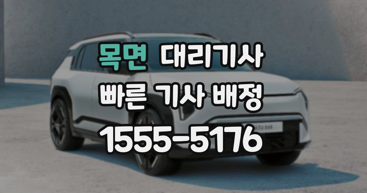 목면 대리기사