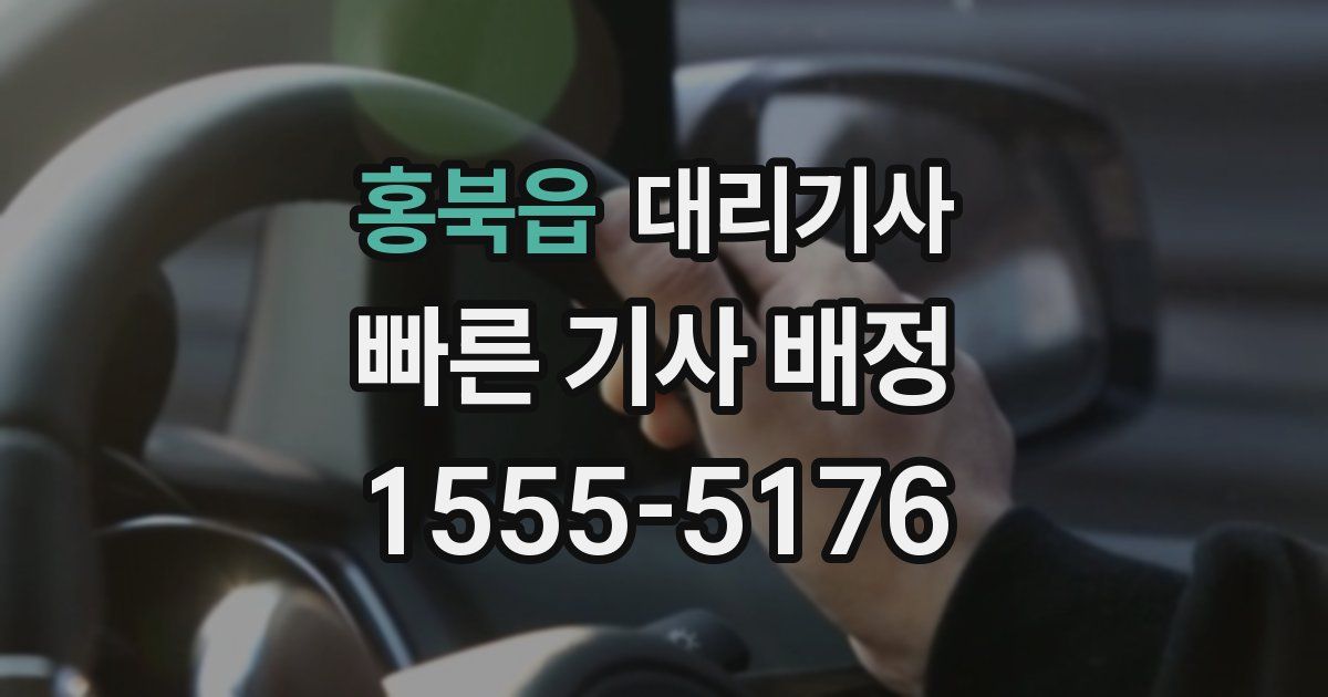 홍북읍 대리기사