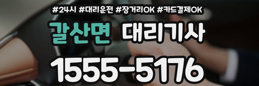 갈산면 대리기사
