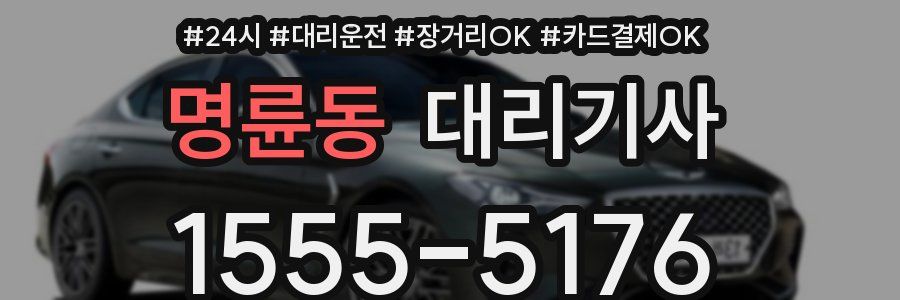 명륜동 대리기사