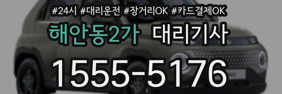 해안동2가 대리기사
