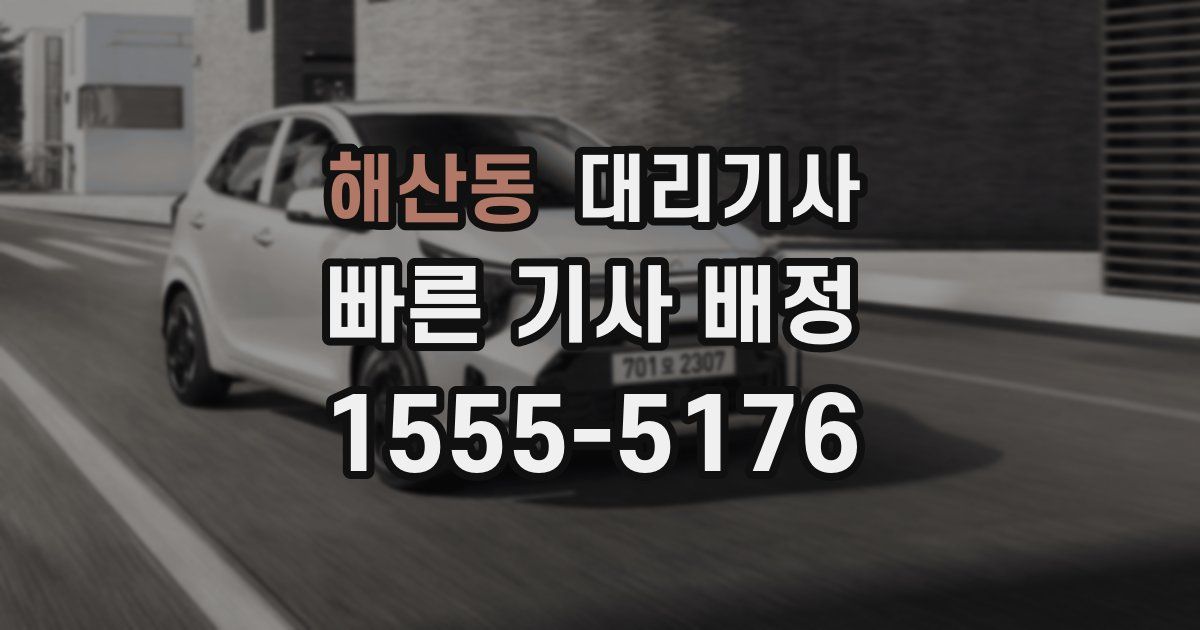 해산동 대리기사