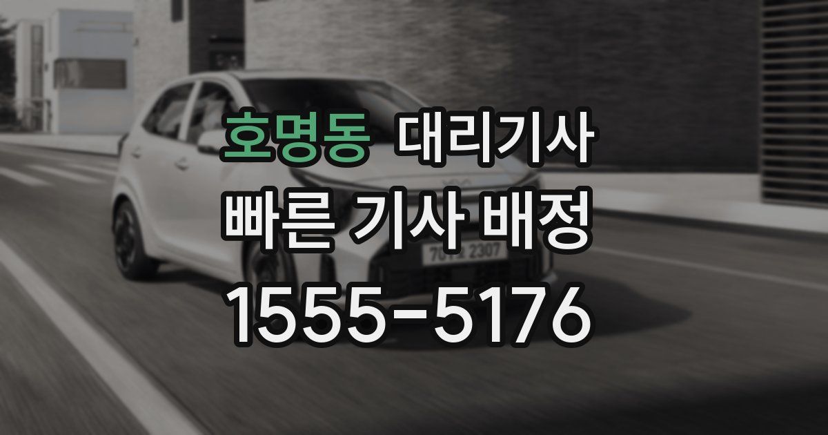 호명동 대리기사