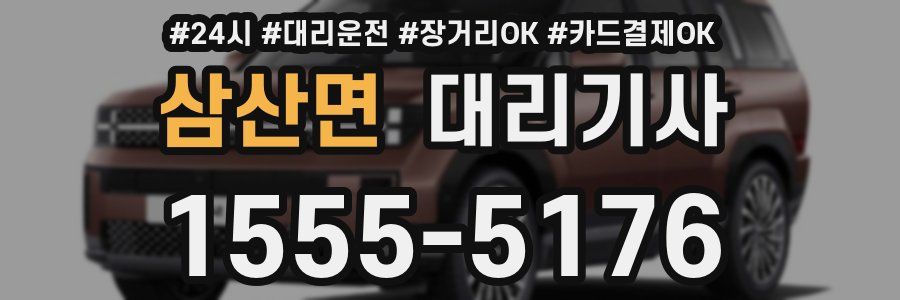 삼산면 대리기사