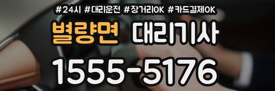 별량면 대리기사