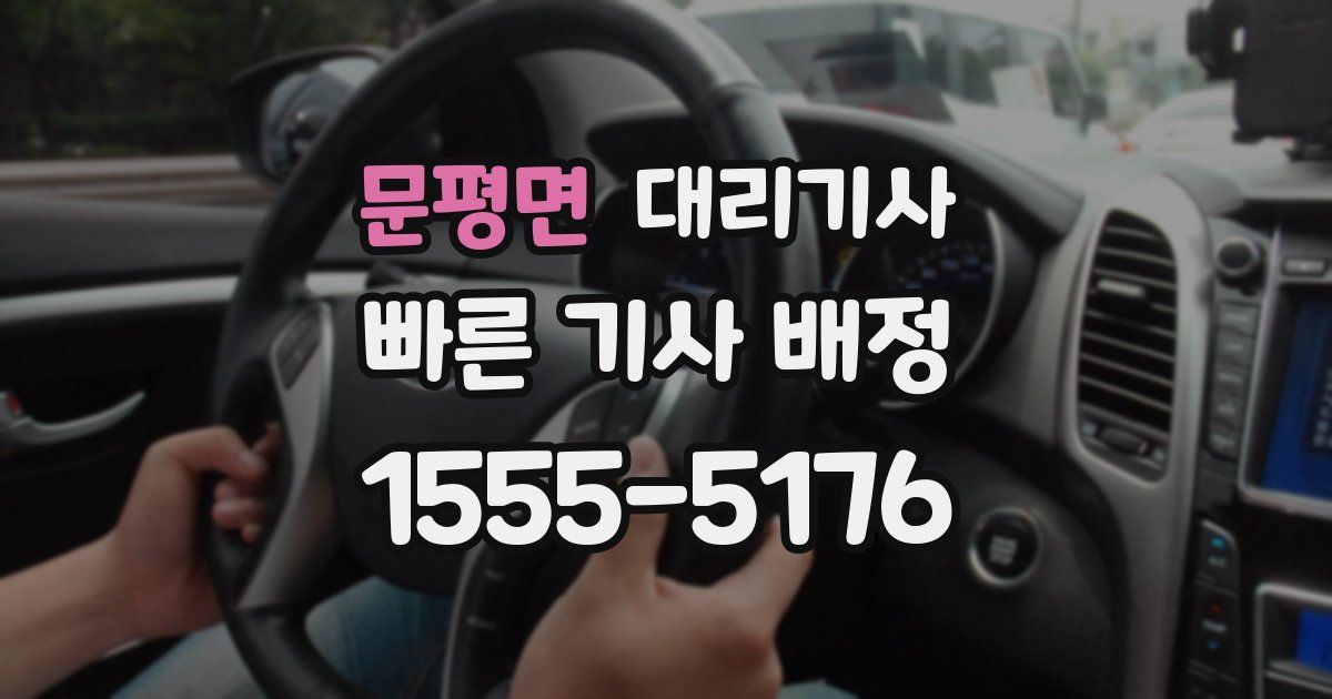 문평면 대리기사