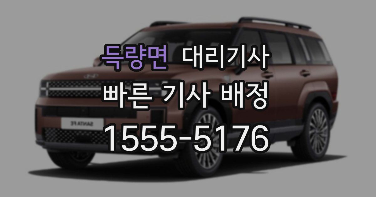 득량면 대리기사