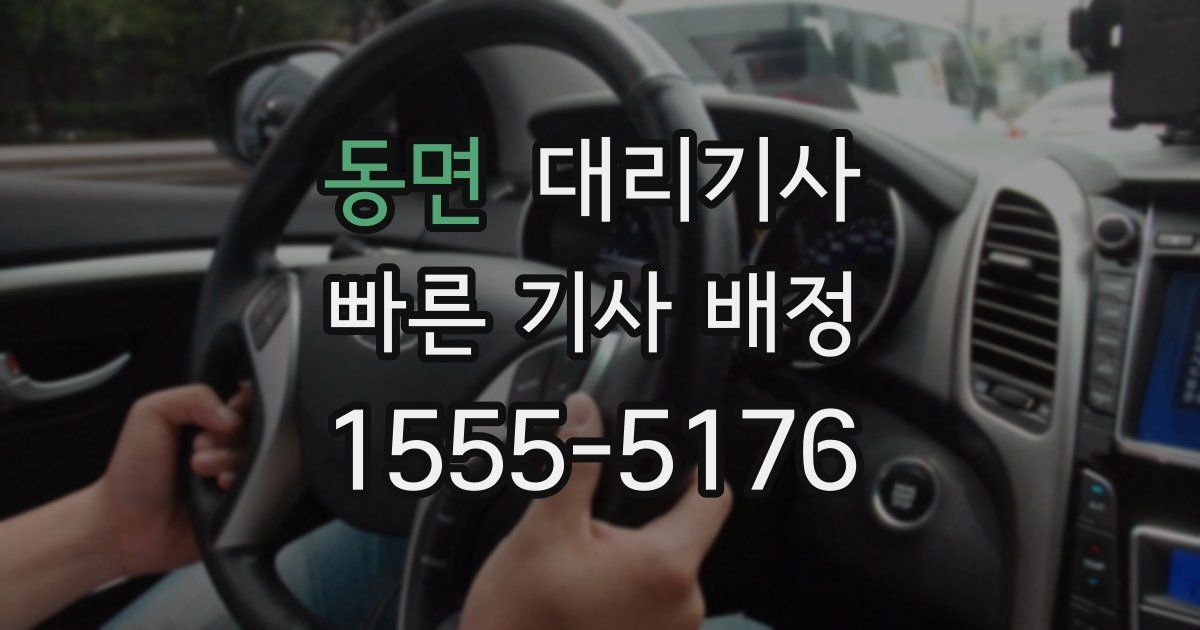 동면 대리기사