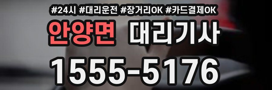 안양면 대리기사