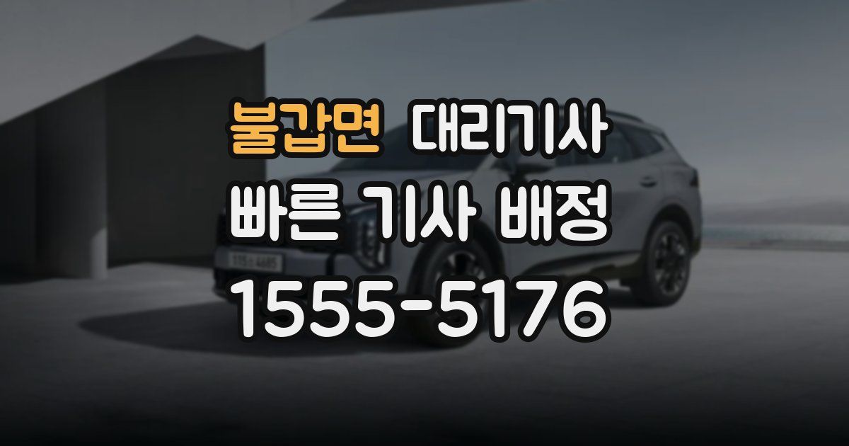 불갑면 대리기사