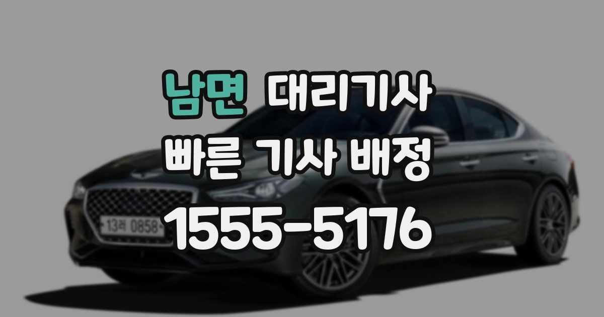 남면 대리기사