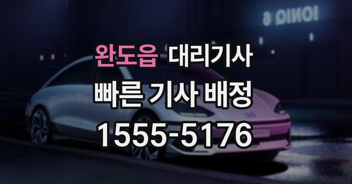 완도읍 대리기사