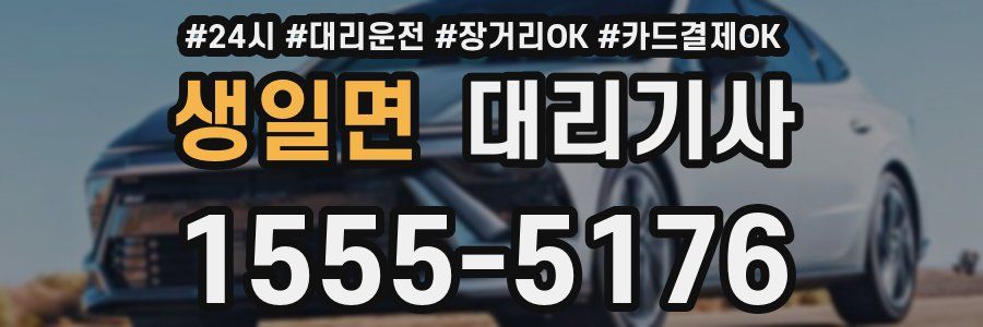 생일면 대리기사